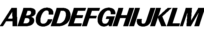 Control Italic Bold TNT Font UPPERCASE