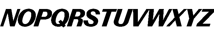 Control Italic Bold TNT Font UPPERCASE