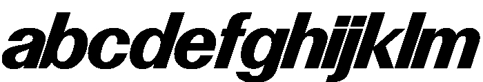 Control Italic Bold TNT FONT