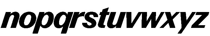 Control Italic Bold TNT Font LOWERCASE
