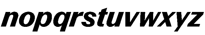 Control Italic Bold Font LOWERCASE