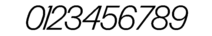 Control Italic Light TNT Font OTHER CHARS
