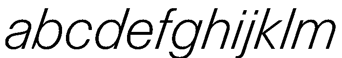 Control Italic Light FONT