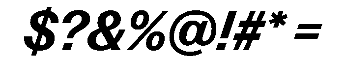 Control Italic Medium Font OTHER CHARS