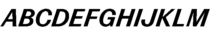 Control Italic Medium Font UPPERCASE