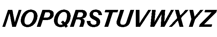 Control Italic Medium Font UPPERCASE