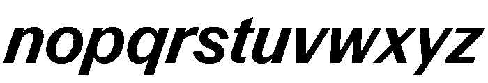 Control Italic Medium Font LOWERCASE