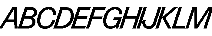 Control Italic Regular TNT Font UPPERCASE