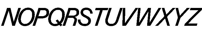 Control Italic Regular TNT Font UPPERCASE