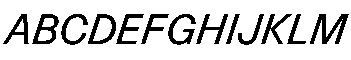 Control Italic Regular Font UPPERCASE
