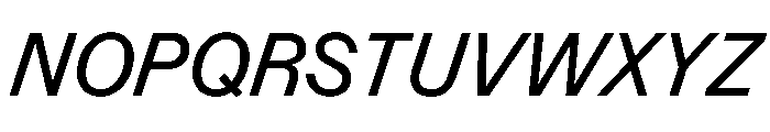 Control Italic Regular Font UPPERCASE