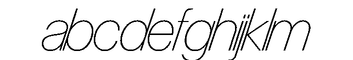 Control Italic Thin TNT FONT