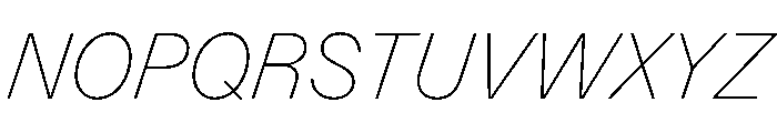 Control Italic Thin Font UPPERCASE