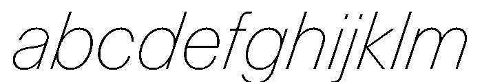 Control Italic Thin FONT