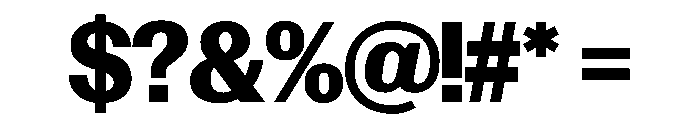 Control Upright Bold TNT Font OTHER CHARS