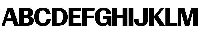 Control Upright Bold TNT Font UPPERCASE
