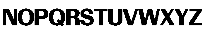 Control Upright Bold TNT Font UPPERCASE