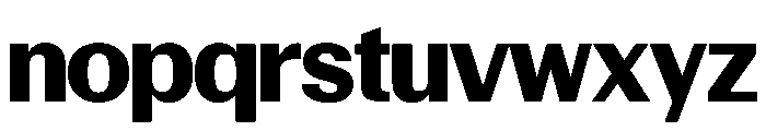 Control Upright Bold TNT Font LOWERCASE