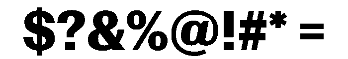 Control Upright Bold Font OTHER CHARS