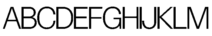 Control Upright Light TNT Font UPPERCASE