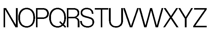 Control Upright Light TNT Font UPPERCASE