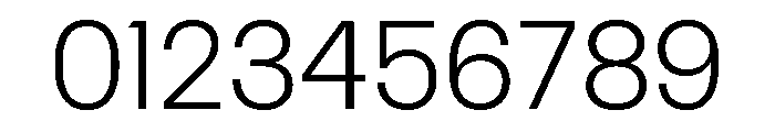 Control Upright Light Font OTHER CHARS