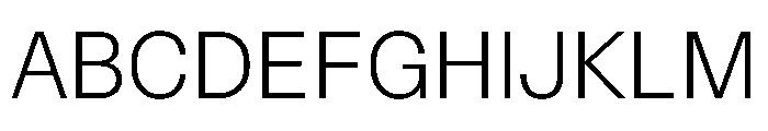 Control Upright Light Font UPPERCASE