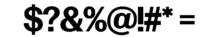 Control Upright Medium TNT Font OTHER CHARS