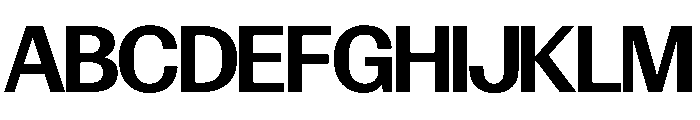 Control Upright Medium TNT Font UPPERCASE