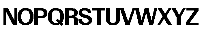 Control Upright Medium TNT Font UPPERCASE