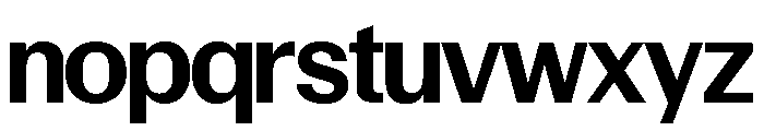 Control Upright Medium TNT Font LOWERCASE