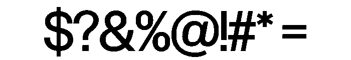 Control Upright Regular TNT Font OTHER CHARS
