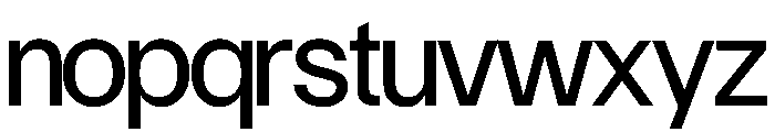 Control Upright Regular TNT Font LOWERCASE