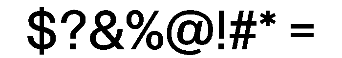 Control Upright Regular Font OTHER CHARS