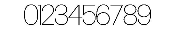 Control Upright Thin TNT Font OTHER CHARS
