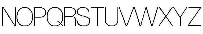 Control Upright Thin TNT Font UPPERCASE