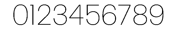 Control Upright Thin Font OTHER CHARS