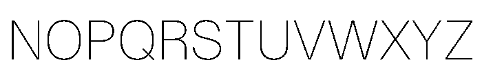Control Upright Thin Font UPPERCASE