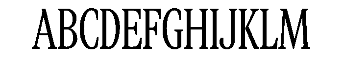 CopernicusNewCond 070 Font UPPERCASE