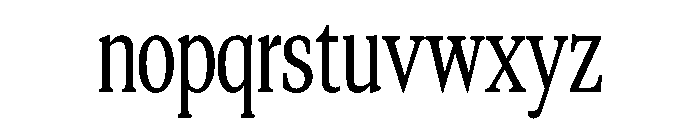 CopernicusNewCond 070 Font LOWERCASE