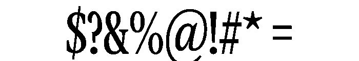 CopernicusNewCond 090 Font OTHER CHARS