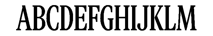 CopernicusNewCond 090 Font UPPERCASE