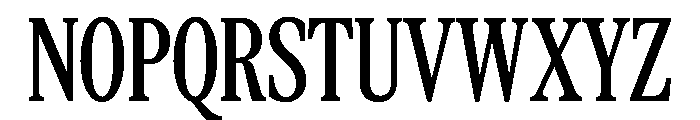 CopernicusNewCond 090 Font UPPERCASE