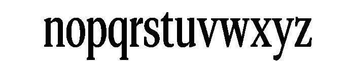 CopernicusNewCond 090 Font LOWERCASE