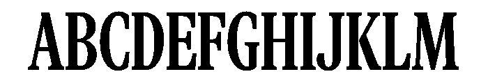 CopernicusNewCond 110 Font UPPERCASE