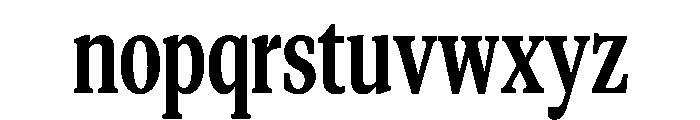 CopernicusNewCond 110 Font LOWERCASE
