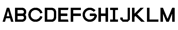 Coplestons Square Font UPPERCASE
