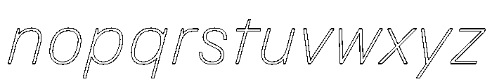 Copy HairItalic 98d9a466 Font LOWERCASE
