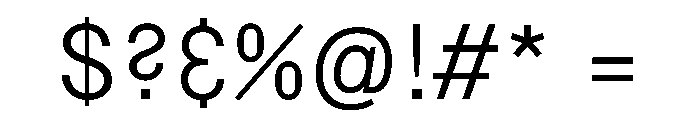 Copy Light Font OTHER CHARS