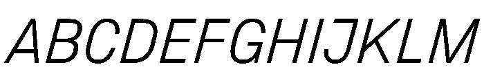 Copy LightItalic Font UPPERCASE